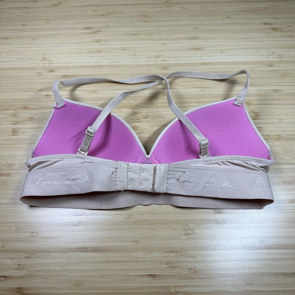 Victoria's Secret Pink Wear Everywhere Wireless Push-Up Bra Convertible 34A Nude - Picture 2 of 9